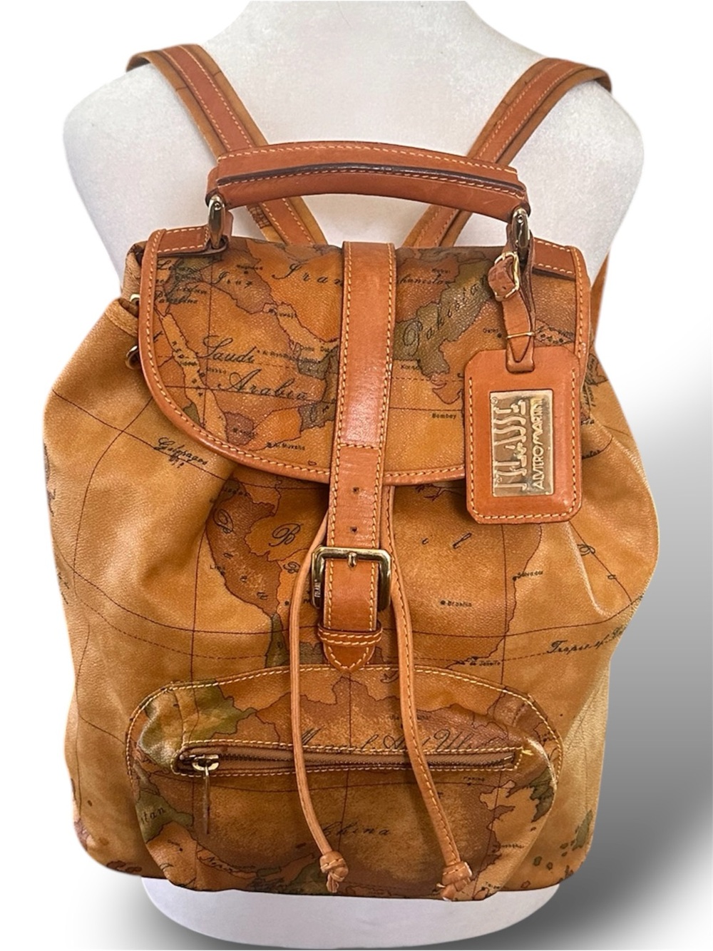 Alviero Martini 1A Classe Geo Classic Map Print Backpack